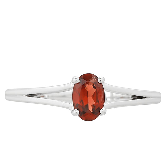 Inel din Argint 925 ( 1.47 grame ) cu Granat 0.53 Carate