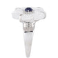 Inel din Argint 925 ( 3.98 grame ) cu Safir Thailandez și Cuarț 11.55 Carate