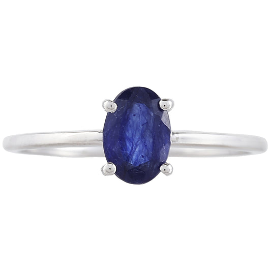 Inel din Argint 925 ( 1.11 grame ) cu Safir Thailandez 1.05 Carate