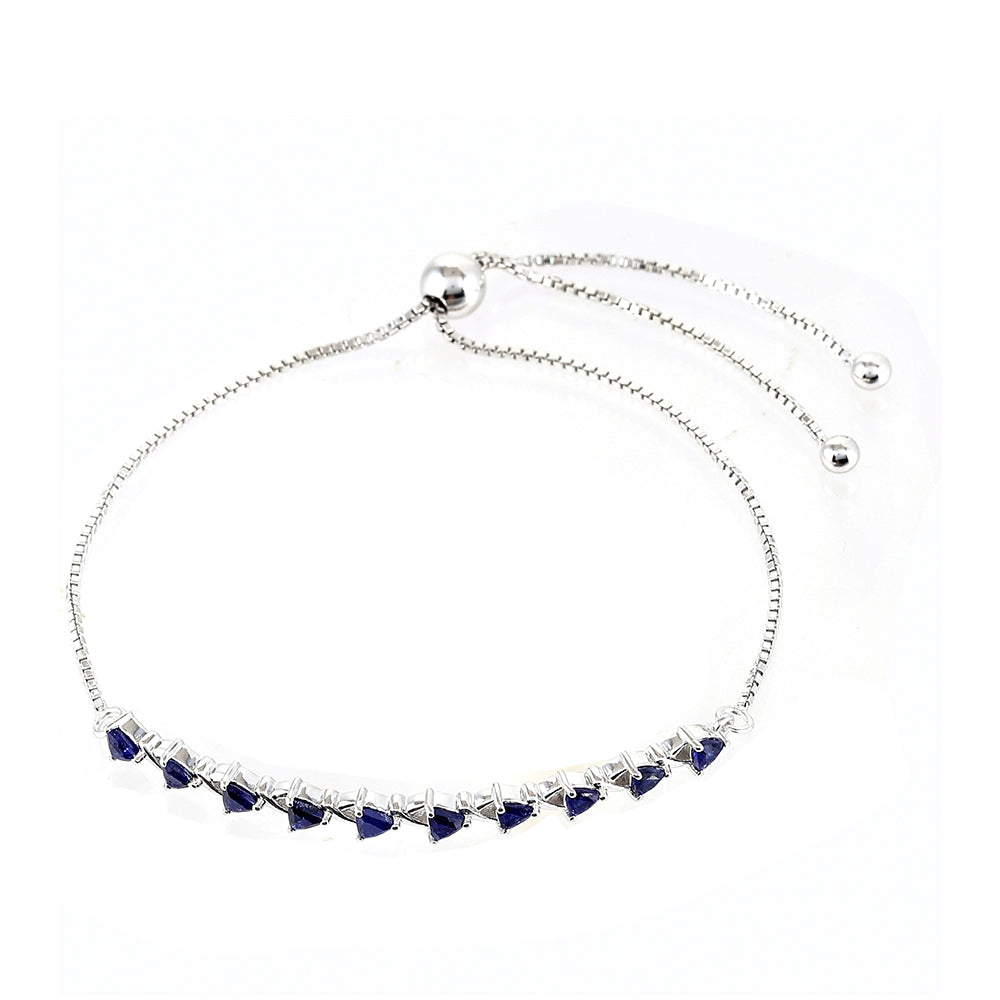 Brățară din Argint 925 ( 4.01 grame ) cu Safir Thailandez 1.48 Carate 2 