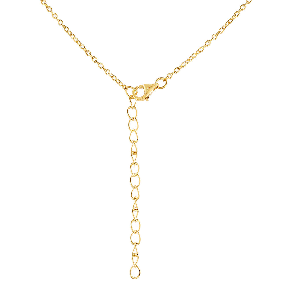 Colier din Argint 925 Placat cu Aur ( 3.3 grame ) cu Perlă de Cultură și Topaz Alb 6.38 Carate 2 