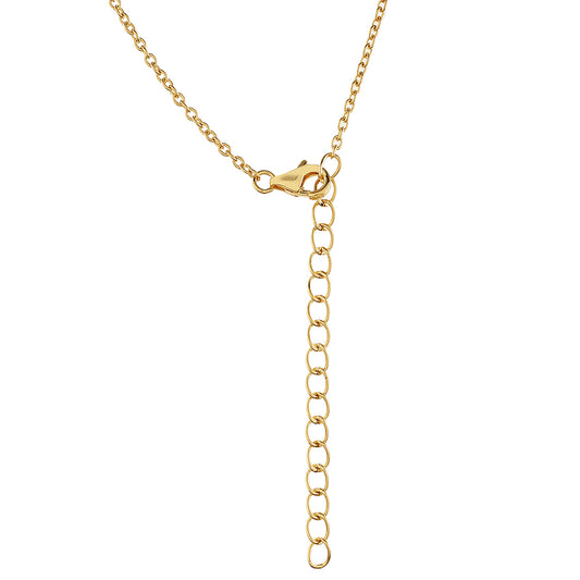 Colier din Argint 925 Placat cu Aur ( 2.46 grame ) cu Perlă de Cultură 17.31 Carate