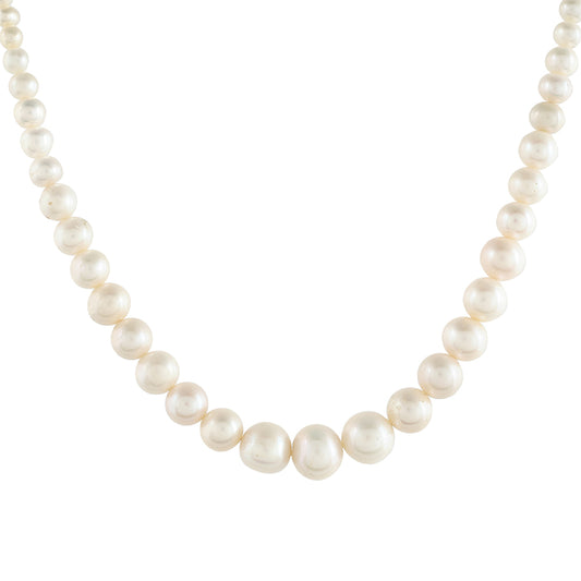 Colier din Argint 925 Placat cu Aur ( 1.28 grame ) cu Perlă de Cultură 131.75 Carate