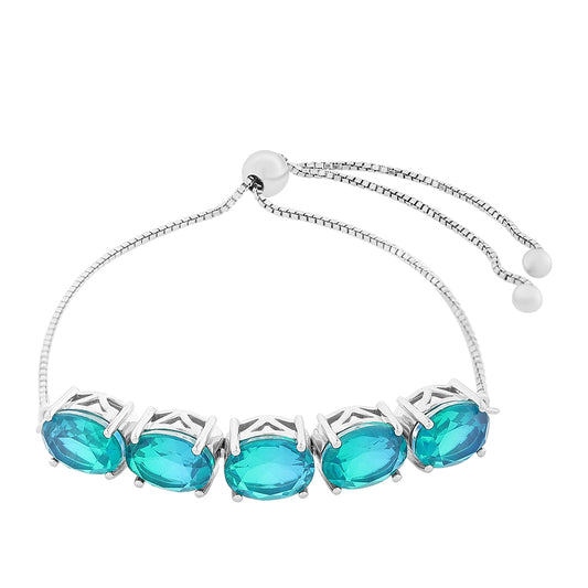 Brățară din Argint 925 ( 5.35 grame ) cu Cuarț Păun 9.8 Carate