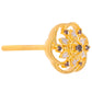 Inel din Argint 925 Placat cu Aur ( 2.42 grame ) cu Diamant Roșu și Diamant Alb 0.13 Carate