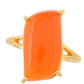 Inel din Argint 925 Placat cu Aur ( 2.89 grame ) cu Carneol 8.15 Carate