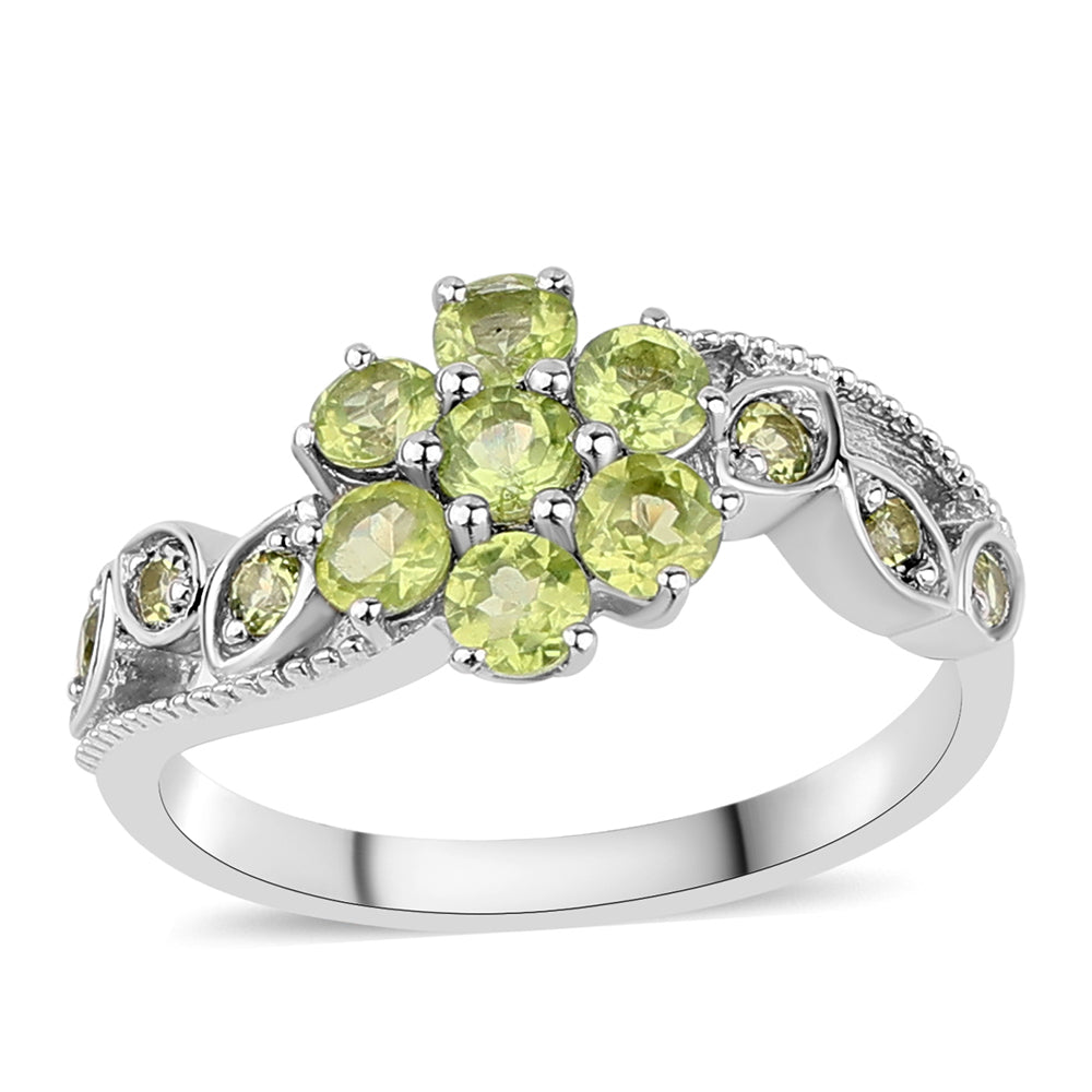 Inel din Argint 925 ( 3.25 grame ) cu Peridot 1.98 Carate