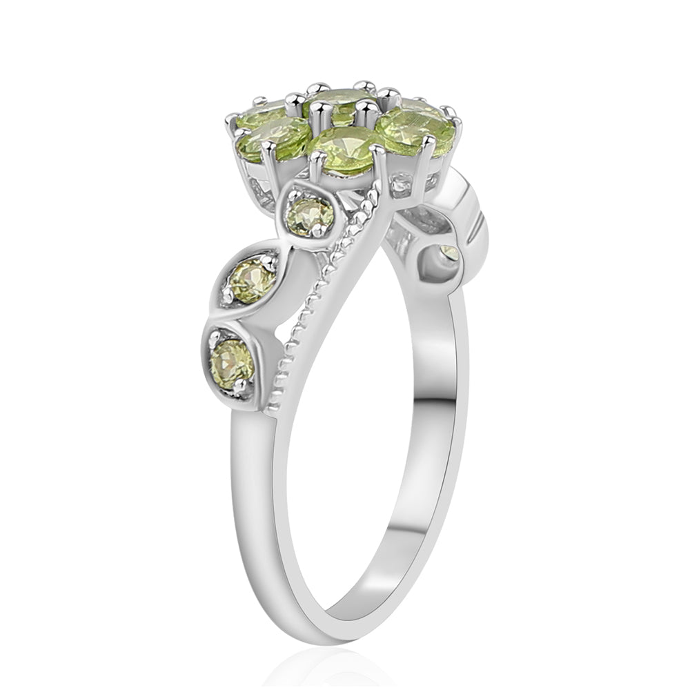 Inel din Argint 925 ( 3.25 grame ) cu Peridot 1.98 Carate