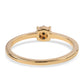 Inel din Argint 925 Placat cu Aur ( 1.68 grame ) cu Diamant Albastru 0.11 Carate