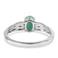 Inel din Argint 925 ( 2.56 grame ) cu Smarald Brazilian 0.75 Carate