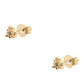 Cercei din Argint 925 Placat cu Aur ( 0.98 grame ) cu Diamant Albastru 0.02 Carate
