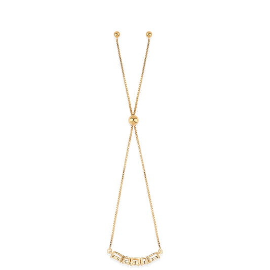 Brățară din Argint 925 Placat cu Aur ( 3.06 grame ) cu Diamant Albastru 0.04 Carate