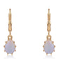 Cercei din Argint 925 Placat cu Aur ( 1.67 grame ) cu Opal Etiopian Lega Dembi 1.62 Carate