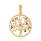 Pandantiv din Argint 925 Placat cu Aur ( 1.85 grame ) cu Diamant Albastru 0.08 Carate