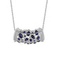 Colier din Argint 925 ( 5.48 grame ) cu Safir Albastru Australian 4.14 Carate