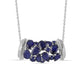 Colier din Argint 925 ( 5.48 grame ) cu Safir Albastru Australian 4.14 Carate