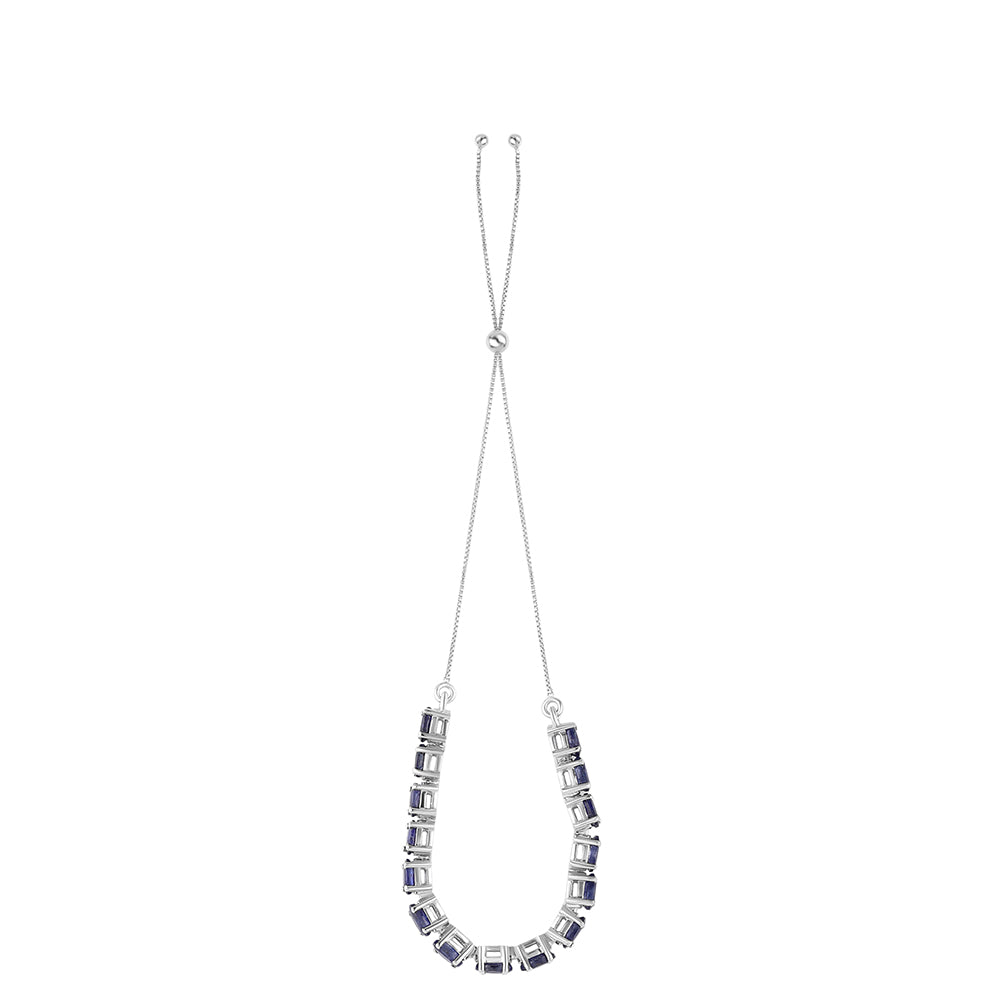 Brățară din Argint 925 ( 4.81 grame ) cu Safir Albastru Australian 4.5 Carate