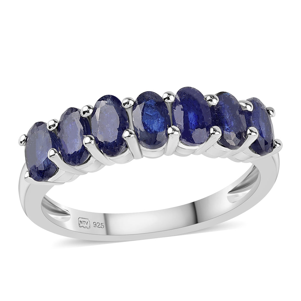 Inel din Argint 925 ( 2.51 grame ) cu Safir Albastru Australian 2.03 Carate 1 