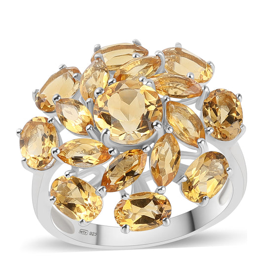 Inel din Argint 925 ( 4.48 grame ) cu Citrin 6.42 Carate