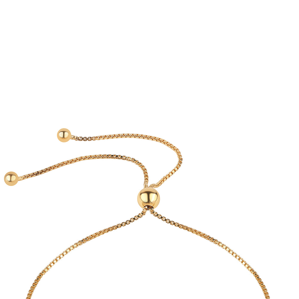 Brățară din Argint 925 Placat cu Aur ( 2.57 grame ) cu Diamant Verde 0.01 Carate