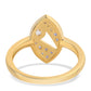Inel din Argint 925 Placat cu Aur ( 3.02 grame ) cu Iolit și Topaz Alb 0.51 Carate