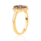 Inel din Argint 925 Placat cu Aur ( 2.79 grame ) cu Iolit 0.79 Carate