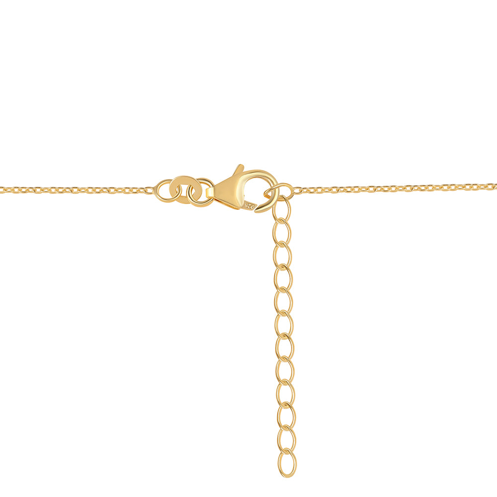 Colier din Argint 925 Placat cu Aur ( 4.08 grame ) cu Iolit 1.6 Carate 2 