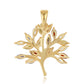 Pandantiv din Argint 925 Placat cu Aur ( 2.4 grame ) cu Peridot și Granat Roșu 1.77 Carate