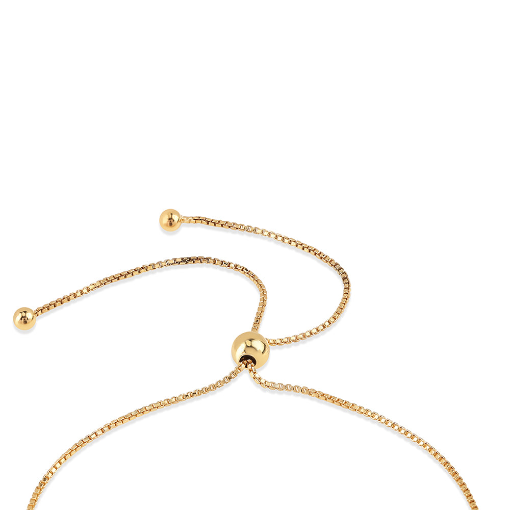 Brățară din Argint 925 Placat cu Aur ( 1.7 grame ) cu Diamant Roșu și Diamant Alb 0.04 Carate