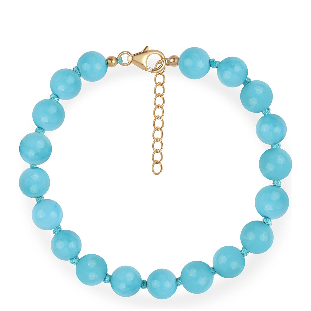 Set din Argint 925 Placat cu Aur ( 1.72 grame ) cu Turcoaz ”Frumoasa Adormită” 270.94 Carate ( Colier+Brățară )