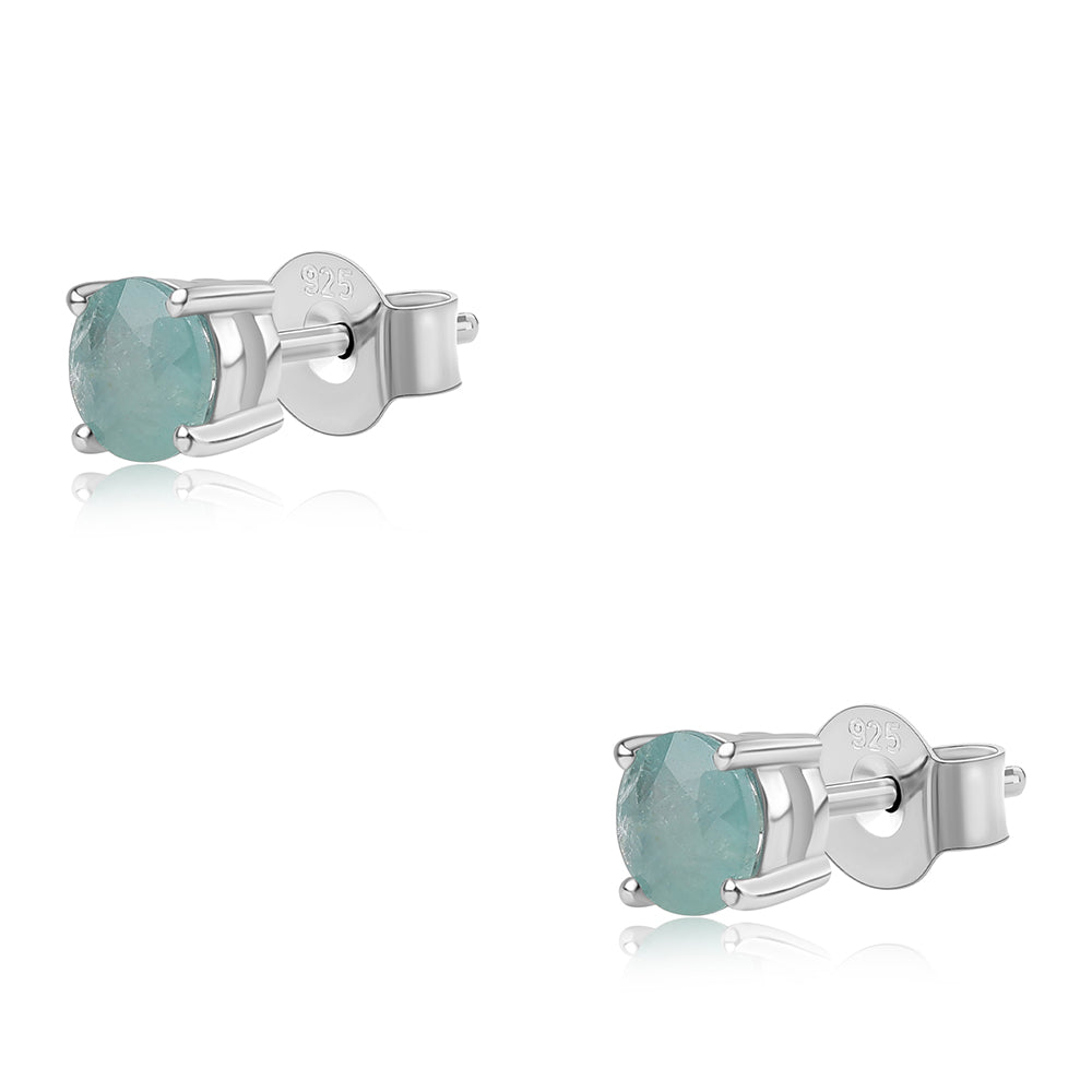 Cercei din Argint 925 ( 0.96 grame ) cu Grandidierit 1.03 Carate