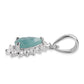Pandantiv din Argint 925 ( 0.72 grame ) cu Grandidierit și Topaz Alb 1.16 Carate