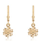 Cercei din Argint 925 Placat cu Aur ( 1.87 grame ) cu Diamant Albastru 0.21 Carate