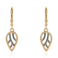 Cercei din Argint 925 Placat cu Aur ( 2.54 grame ) cu Diamant Albastru 0.17 Carate