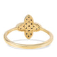 Inel din Argint 925 Placat cu Aur ( 1.74 grame ) cu Diamant Albastru 0.3 Carate