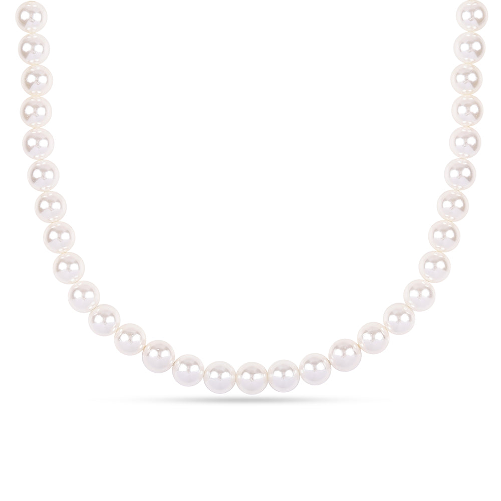 Set din Argint 925 Placat cu Aur ( 1.81 grame ) cu Perlă de Apă Dulce Albă 314.2 Carate ( Colier+Cercei+Brățară ) 9 