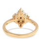 Inel din Argint 925 Placat cu Aur ( 2.49 grame ) cu Diamant Albastru 0.09 Carate