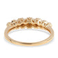 Inel din Argint 925 Placat cu Aur ( 2.46 grame ) cu Diamant Albastru 0.04 Carate