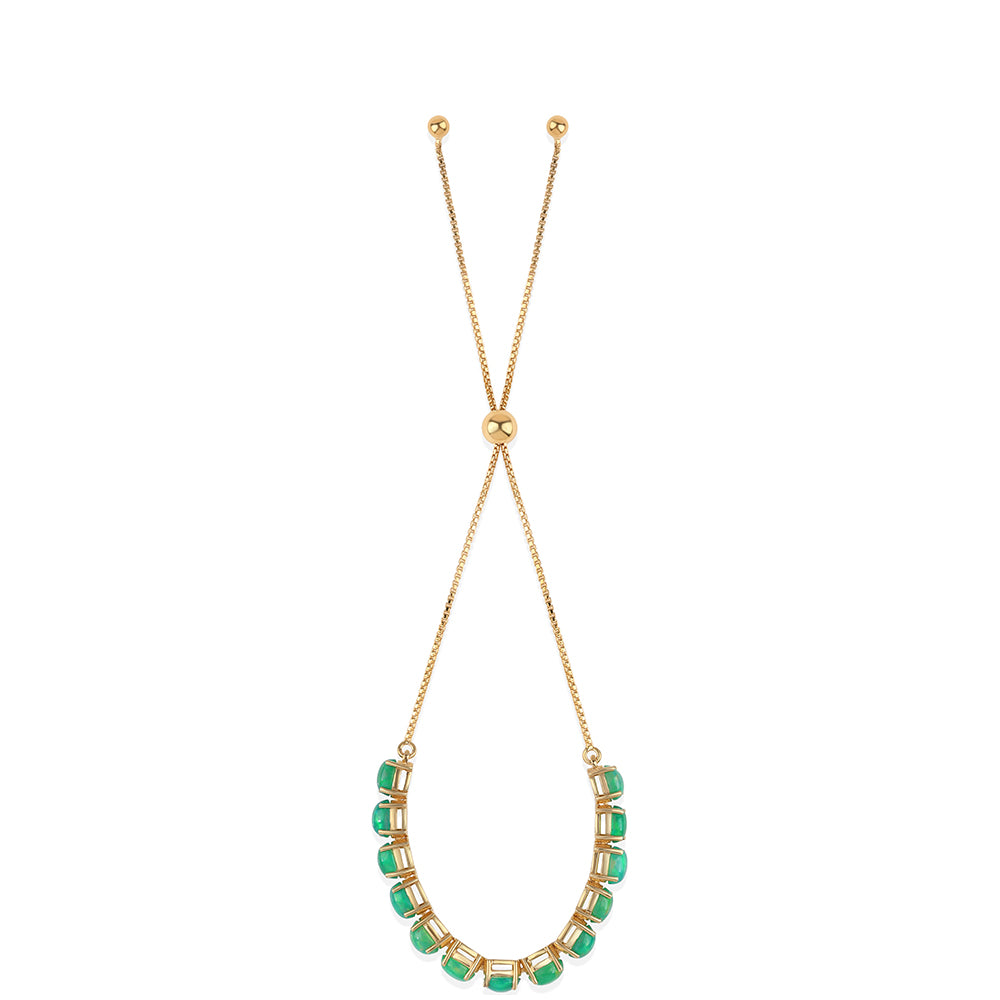 Brățară din Argint 925 Placat cu Aur ( 5.28 grame ) cu Opal Verde Etiopian Lega Dembi 4.42 Carate