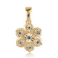 Pandantiv din Argint 925 Placat cu Aur ( 2.16 grame ) cu Diamant Albastru 0.05 Carate