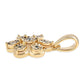 Pandantiv din Argint 925 Placat cu Aur ( 2.16 grame ) cu Diamant Albastru 0.05 Carate