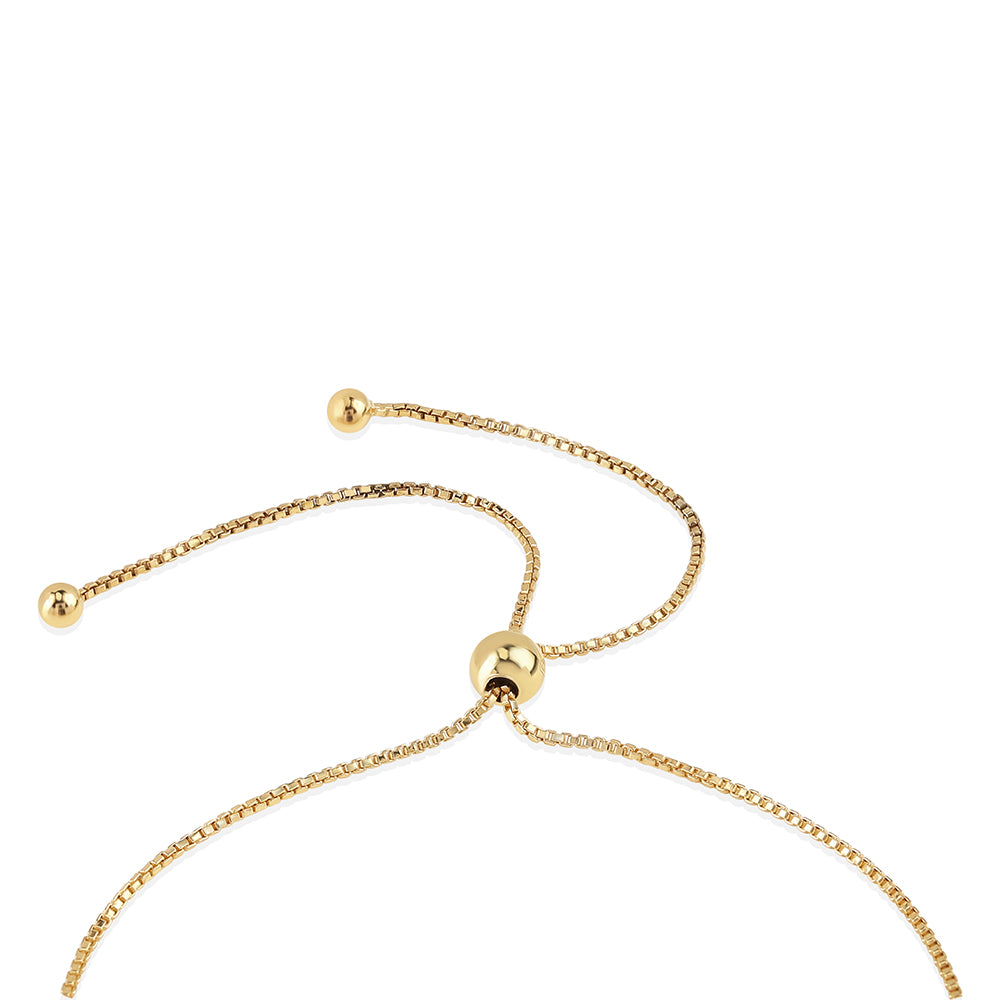 Brățară din Argint 925 Placat cu Aur ( 3.13 grame ) cu Diamant Albastru 0.04 Carate