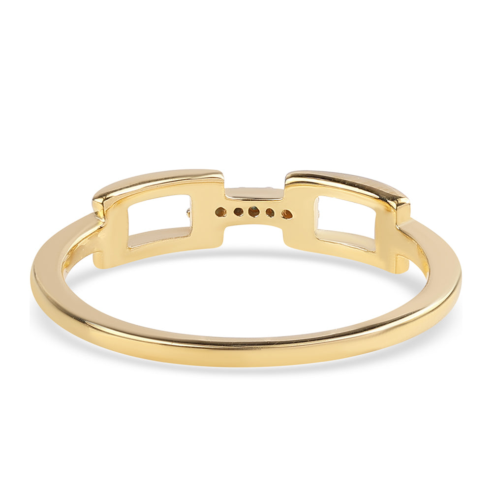 Inel din Argint 925 Placat cu Aur ( 1.66 grame ) cu Diamant Albastru 0.04 Carate