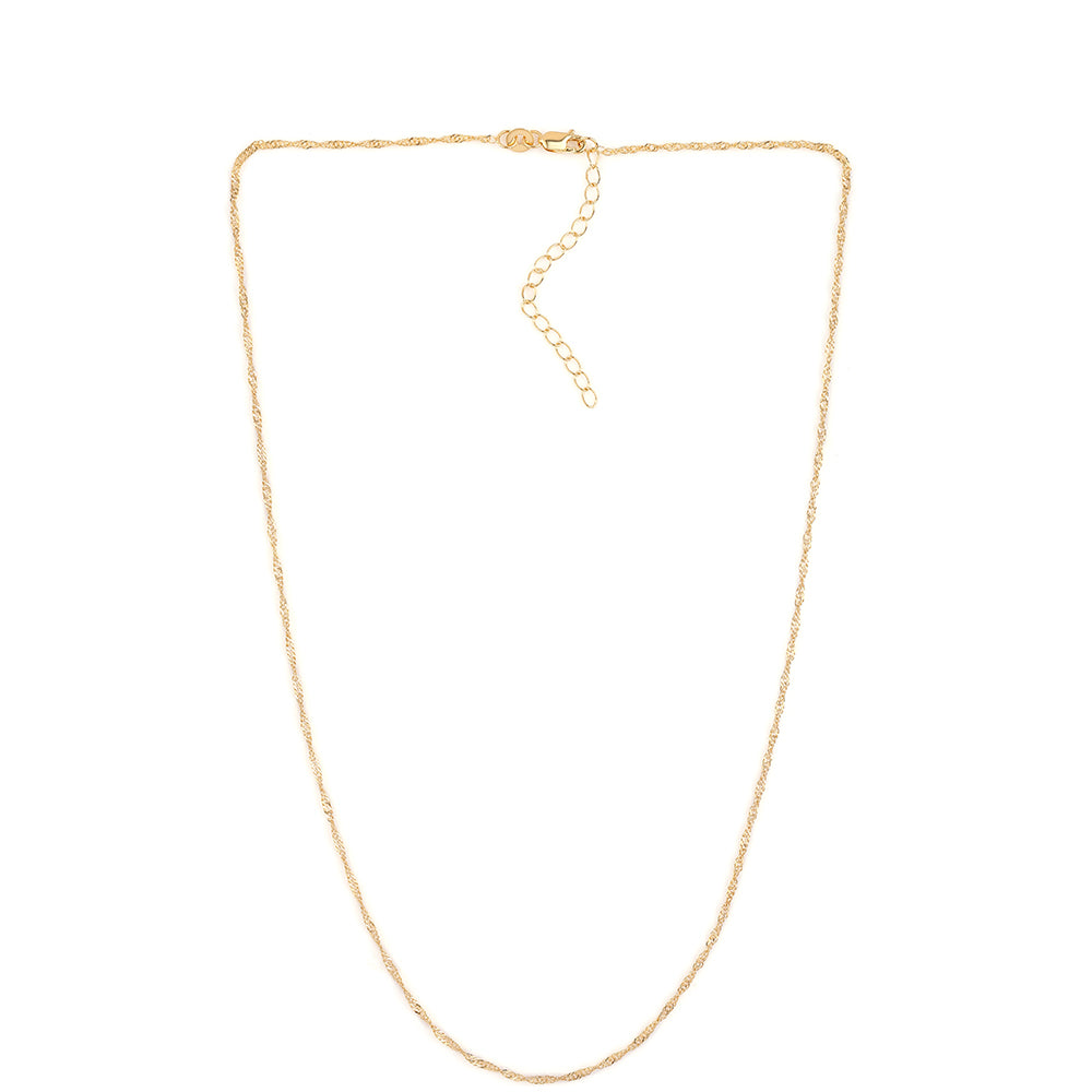 Lanț din Argint 925 Placat cu Aur ( 1.83 grame ) ( Colier ) 2 