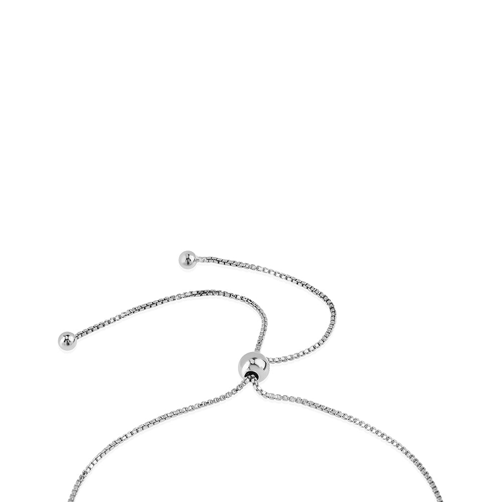 Brățară din Argint 925 ( 3.29 grame ) cu Safir Albastru Australian și Topaz Alb 3.39 Carate