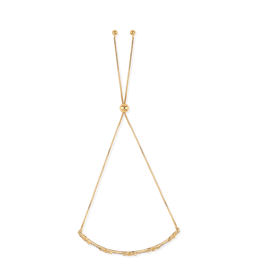 Brățară din Argint 925 Placat cu Aur ( 4.11 grame ) cu Diamant Roșu și Diamant Alb 0.46 Carate 2 