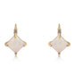 Cercei din Argint 925 Placat cu Aur ( 1.73 grame ) cu Opal Etiopian Lega Dembi și Topaz Alb 1.63 Carate