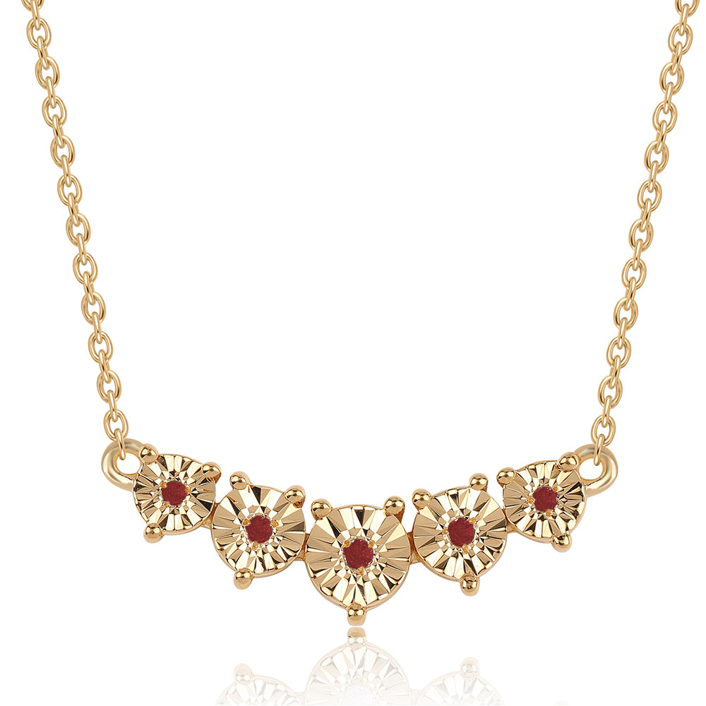Colier din Argint 925 Placat cu Aur ( 3.28 grame ) cu Diamant Alb 0.03 Carate 1 