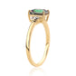 Inel din Argint 925 Placat cu Aur ( 2.21 grame ) cu Topaz Mistic și Topaz Alb 1.52 Carate