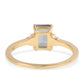Inel din Argint 925 Placat cu Aur ( 2.21 grame ) cu Topaz Mistic și Topaz Alb 1.52 Carate